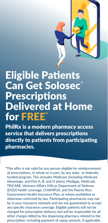 Get Your Solosec Prescription Delivered to your home for FREE Get Your Solosec Prescription Delivered to your home for FREE